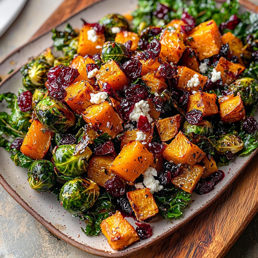 Cranberry-Glazed Roasted Butternut Squash Salad Recipe