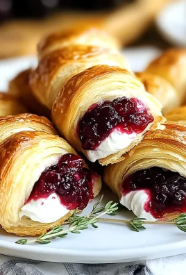 Cranberry Cream Cheese Crescent Bites