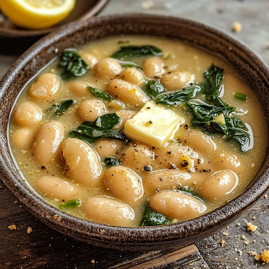 Creamy Lemon Garlic Butter Beans