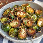 Crispy Air Fryer Brussels Sprouts (Keto, Low Carb)
