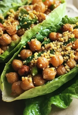 Crispy Chickpea Lettuce Wraps