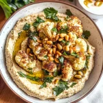 Crispy Roasted Cauliflower and Pine Nut Hummus