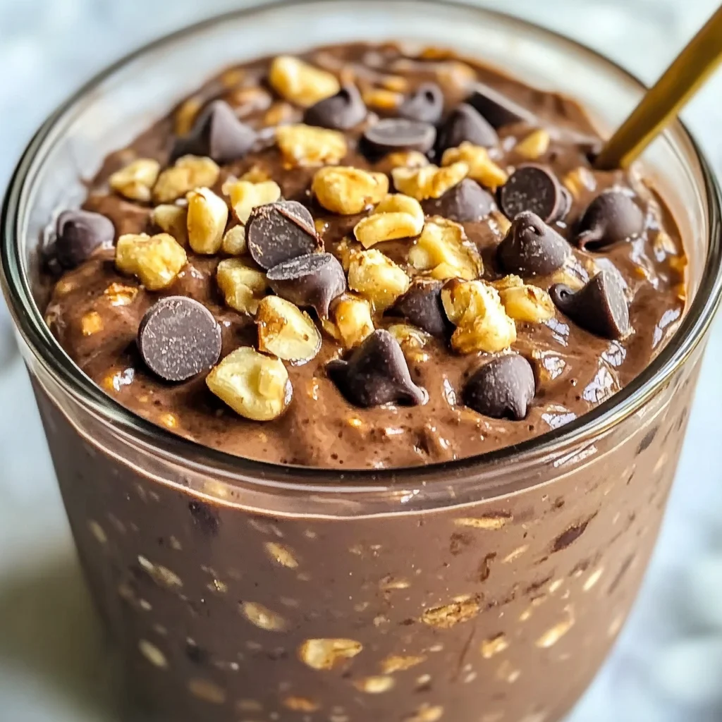 Delicious Chocolate Brownie Batter Overnight Oats Recipe