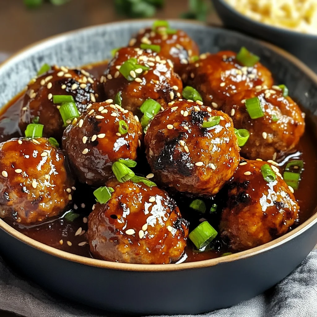 Delicious Korean BBQ Meatballs with Spicy Mayo Dip Recipe
