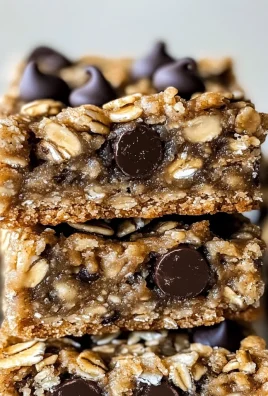 Delicious Peanut Butter Banana Oatmeal Bars with Chocolate Chips
