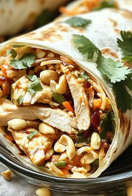 Delicious Thai Peanut Chicken Wraps for Quick and Healthy Meals