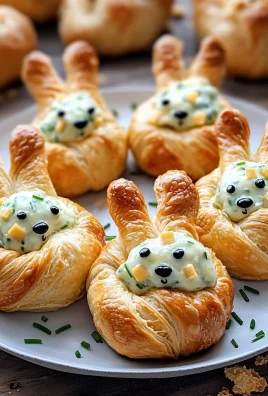 Easter Bunny Crescent Bites Appetizer