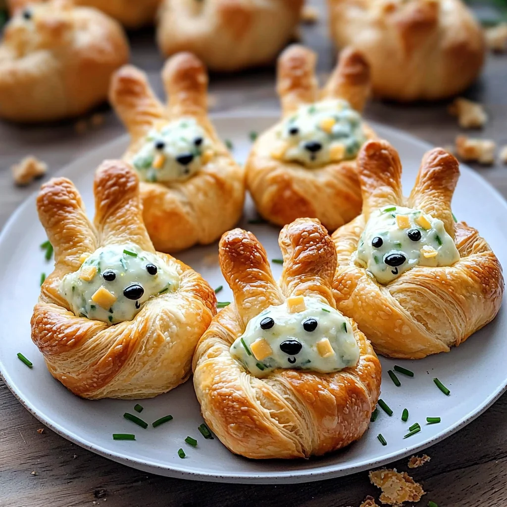 Easter Bunny Crescent Bites Appetizer