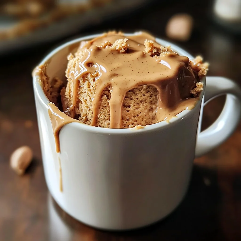 Easy 5 Minute Peanut Butter Mug Cake Recipe