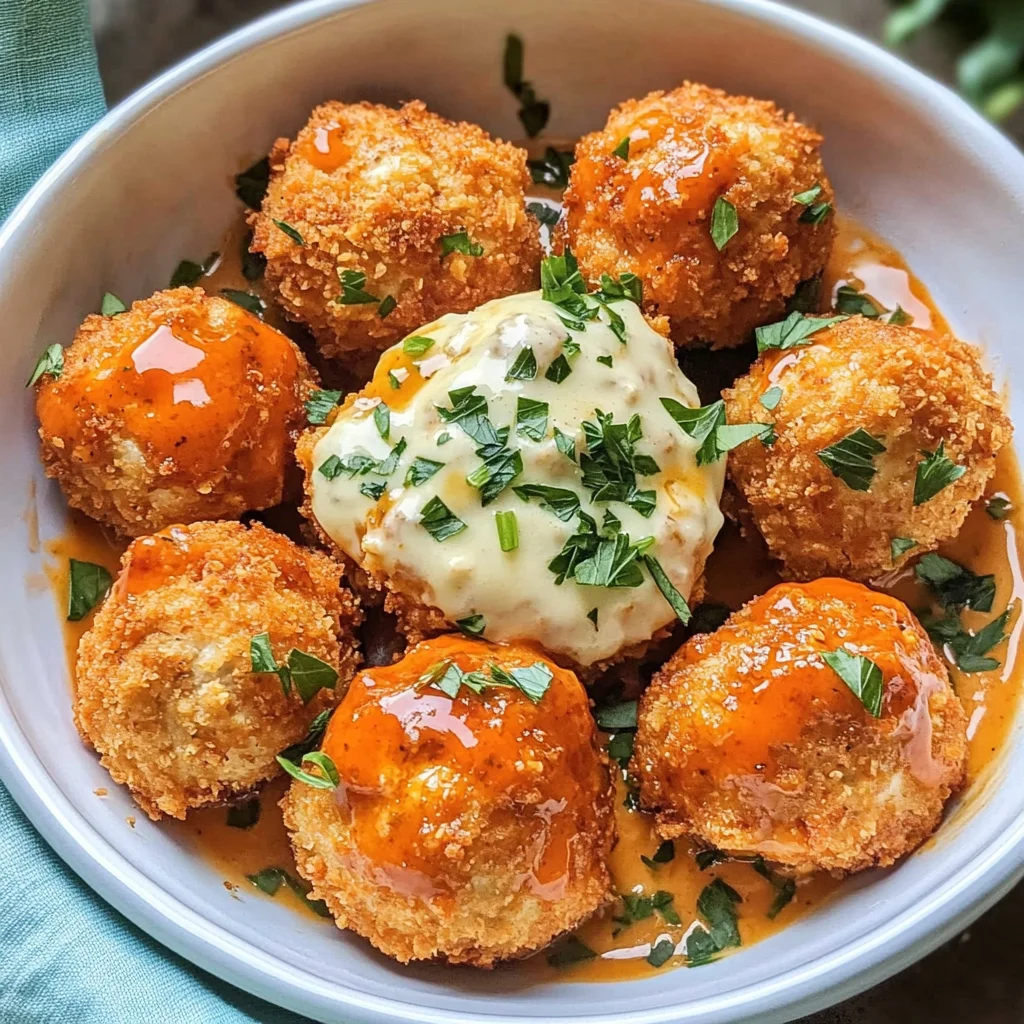 Easy Buffalo Chicken Meatballs