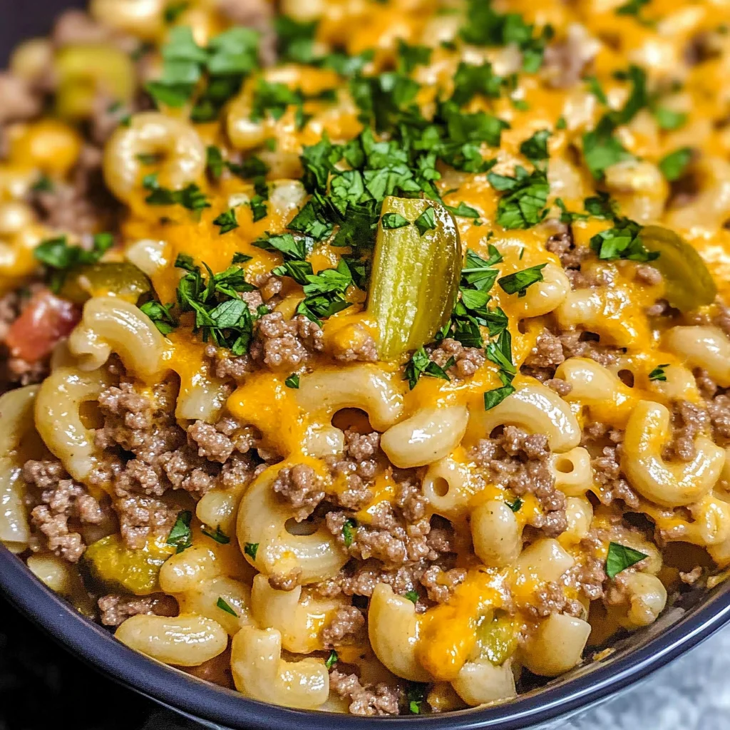 Easy Cheeseburger Casserole