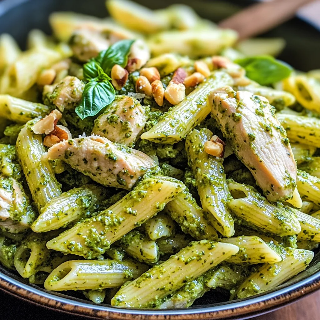 Easy Chicken Pesto Pasta Salad