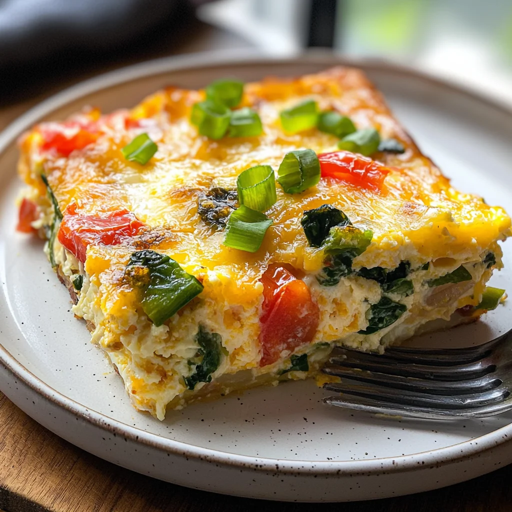 Easy Cottage Cheese Egg Bake