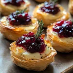 Easy Cranberry Brie Bites