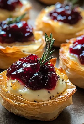 Easy Cranberry Brie Bites