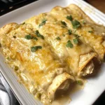 Easy Creamy White Chicken Enchiladas