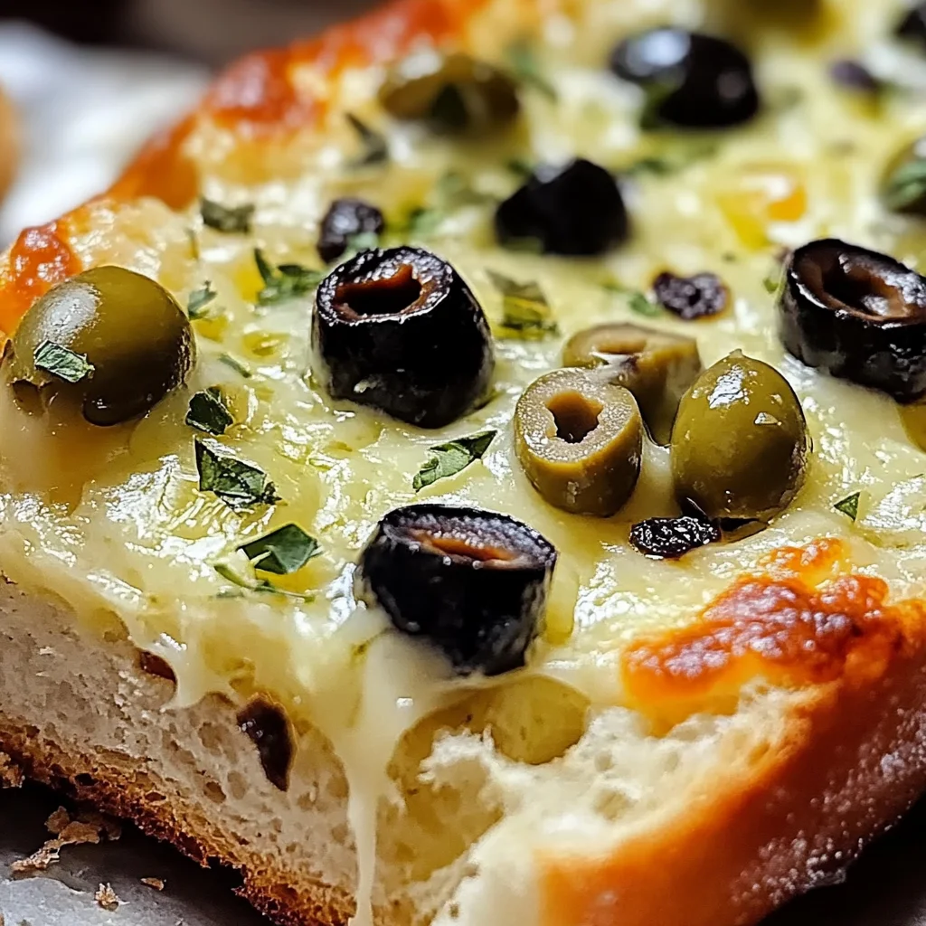 Easy Olive Cheese Bread Recipe (25-Minutes)