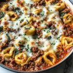 Easy One-Pan Beefy Tortellini Bake Recipe