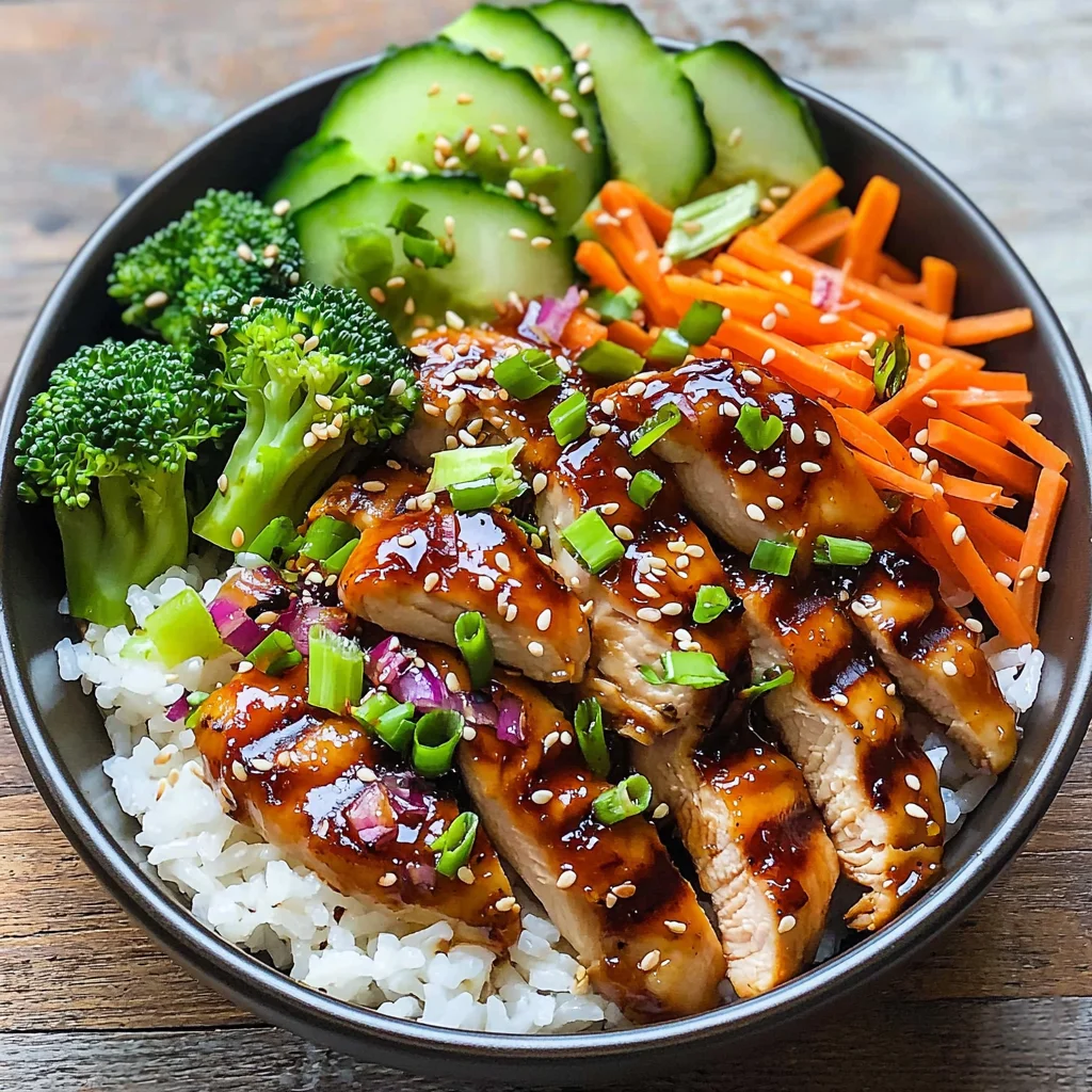 Grilled Teriyaki Chicken Rice Bowl