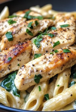 Healthy Garlic Parmesan Chicken Pasta