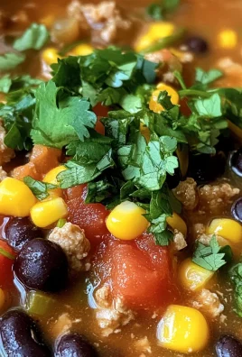 Healthy Ground Chicken Taco Soup