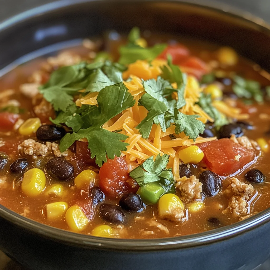 Healthy Ground Chicken Taco Soup image 2