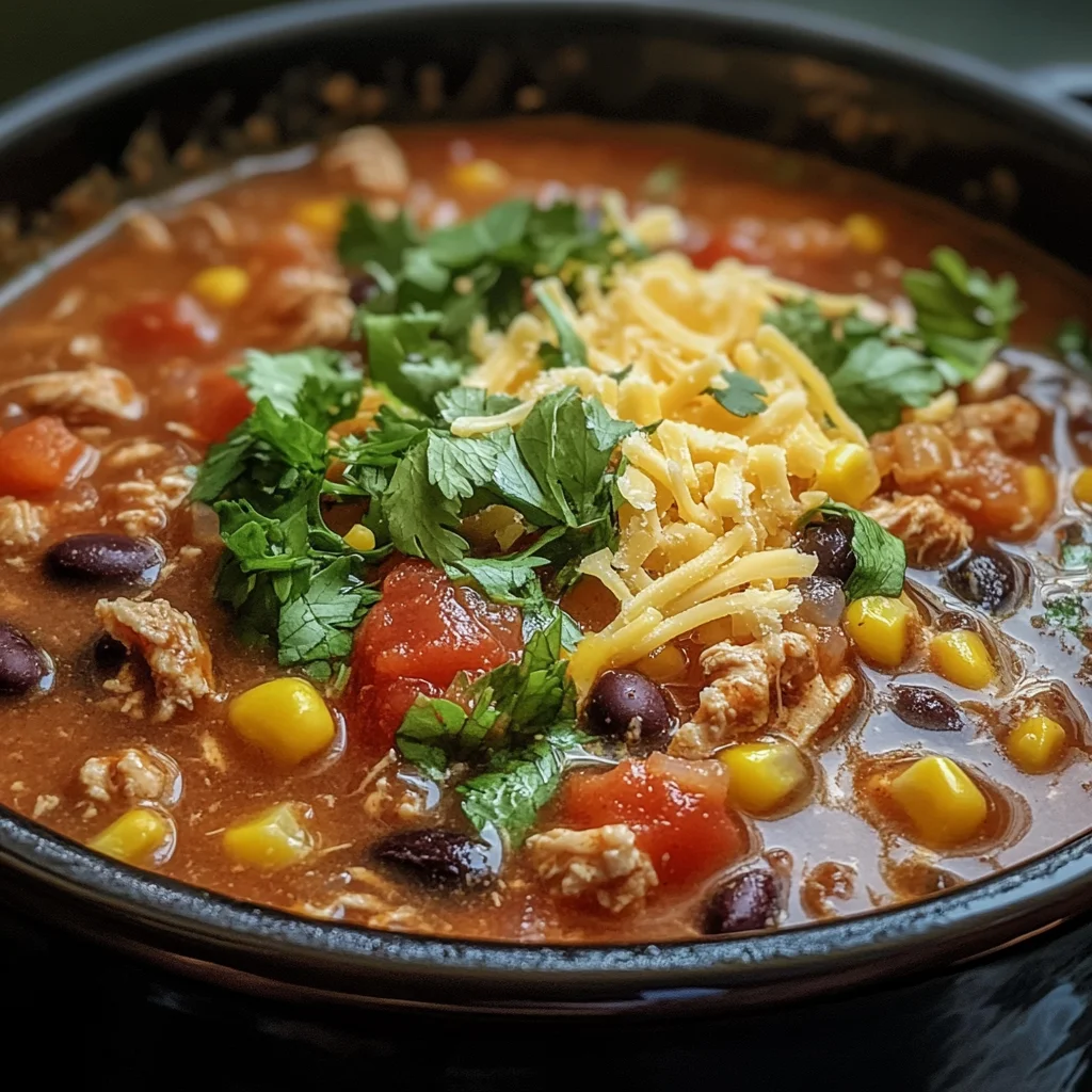 Healthy Ground Chicken Taco Soup image 3