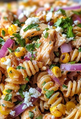Healthy Street Corn Pasta Salad with High Protein Ingredients