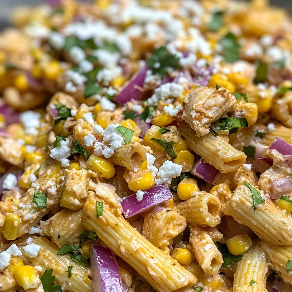 Healthy Street Corn Pasta Salad with High Protein Ingredients image 2