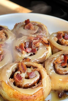 KETO CINNAMON ROLLS WITH MAPLE BACON ICING