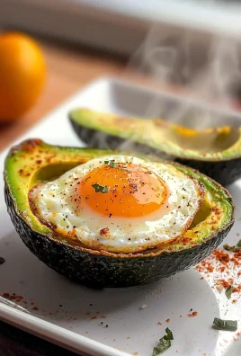 Keto Air Fryer Avocado Baked Egg
