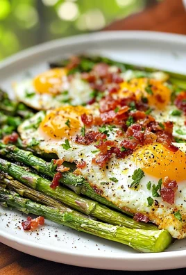 Keto Asparagus and Eggs With Warm Bacon Dressing