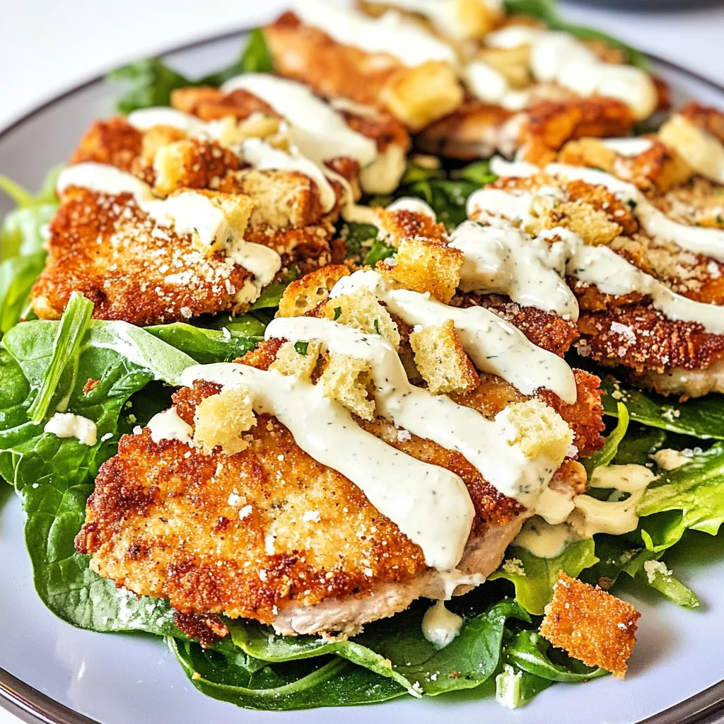 Keto Chicken Caesar Cutlets
