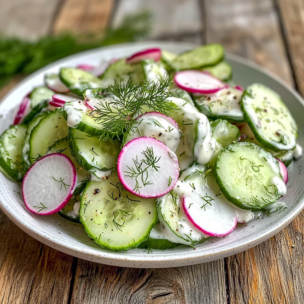 Keto Creamy Cucumber Salad