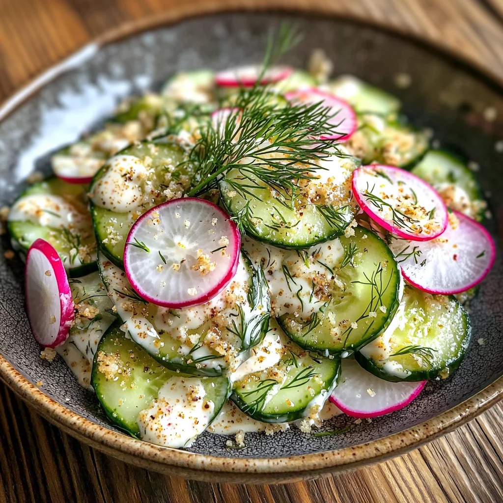 Keto Creamy Cucumber Salad image 2
