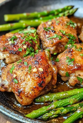 Keto Garlic Butter Chicken Thighs And Asparagus