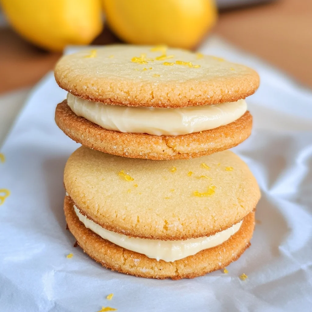 Keto Lemon Sandwich Cookies