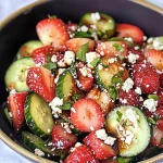 Keto Strawberry Cucumber Salad