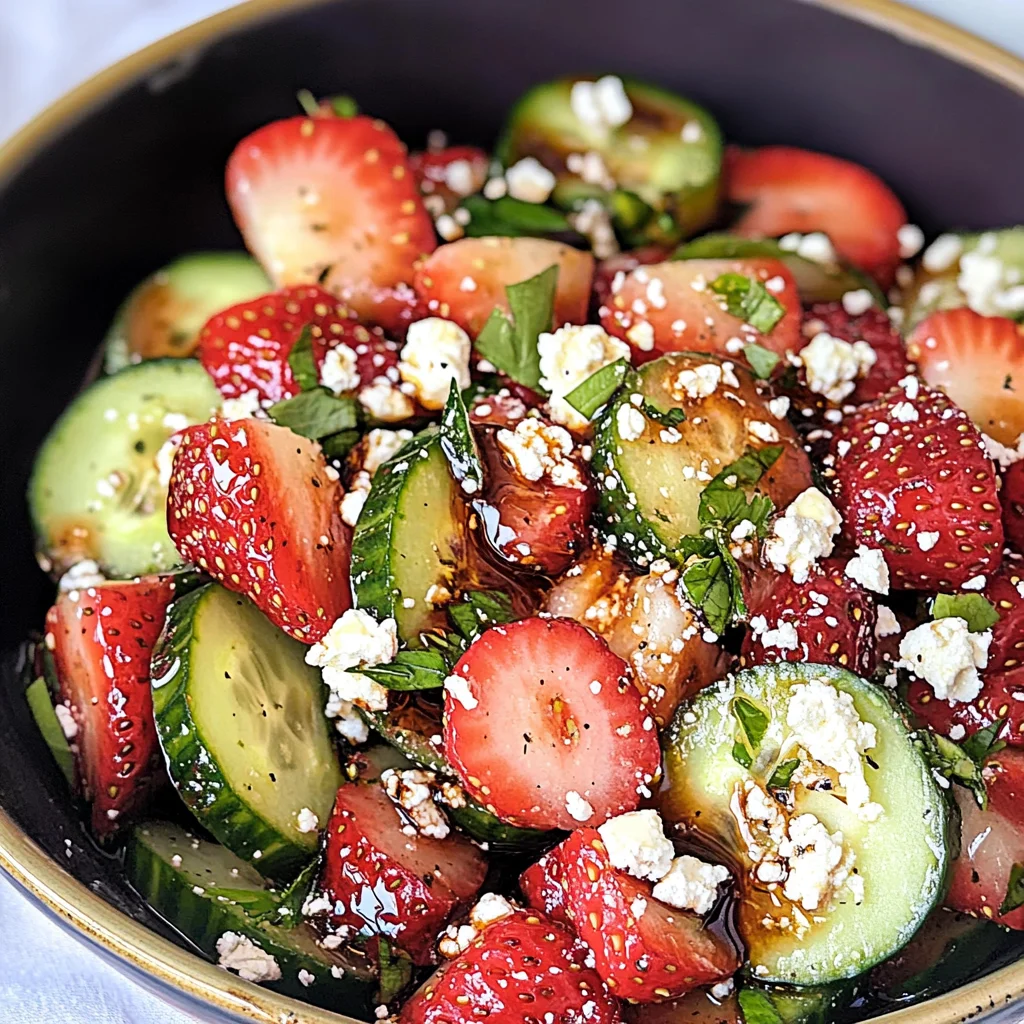 Keto Strawberry Cucumber Salad