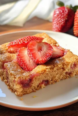 Keto Strawberry Lemon Blondies