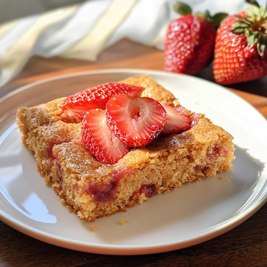 Keto Strawberry Lemon Blondies
