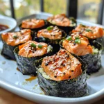 Keto TikTok Salmon Sushi Nori Cups