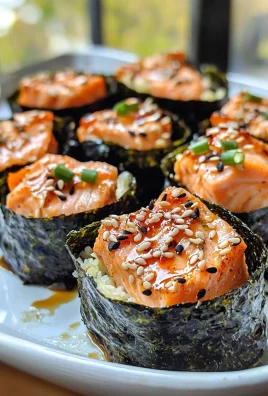 Keto TikTok Salmon Sushi Nori Cups