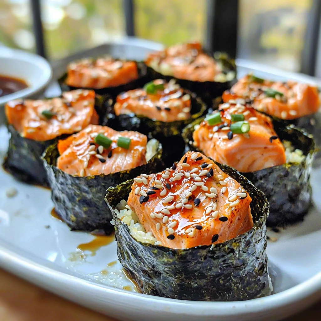 Keto TikTok Salmon Sushi Nori Cups
