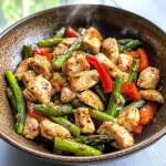 LOW CARB CHICKEN ASPARAGUS STIR FRY