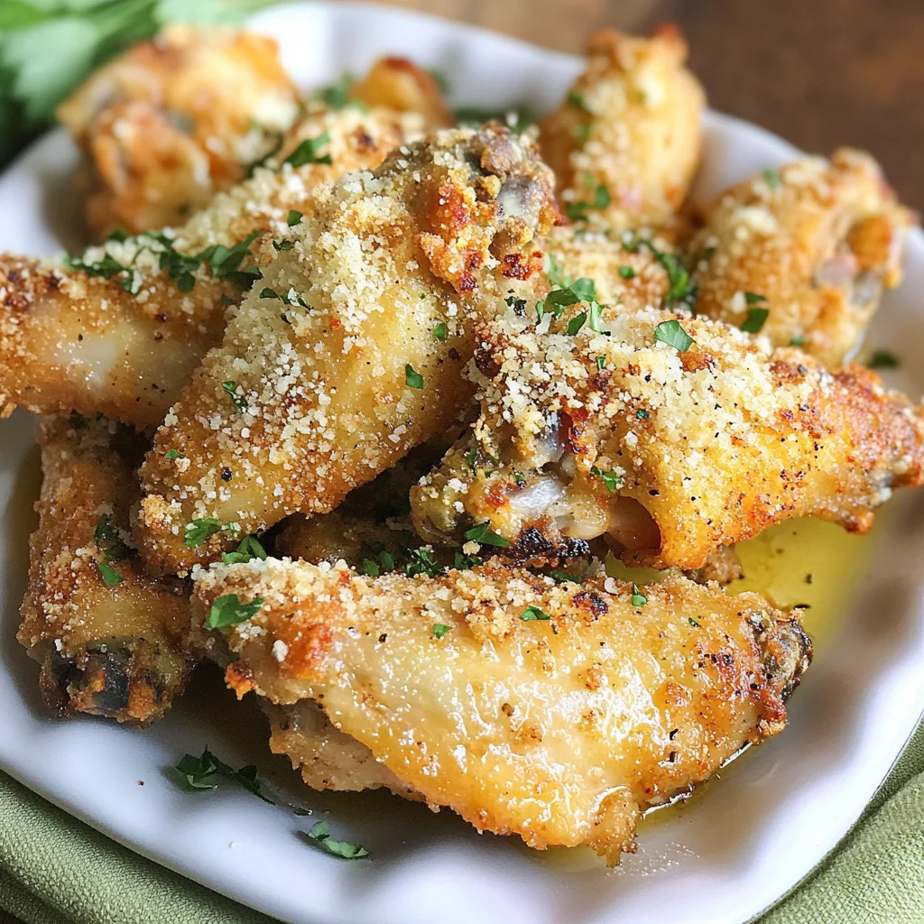 LOW CARB GARLIC PARMESAN CHICKEN WINGS RECIPE