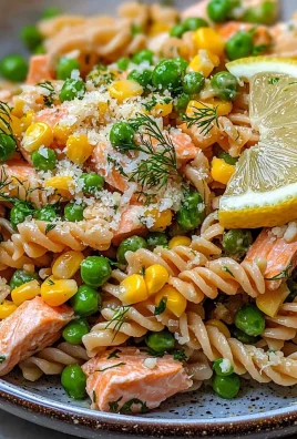 Lemon Dill Salmon Pasta Salad