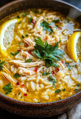 Lemon Ginger Turmeric Chicken and Rice Soup