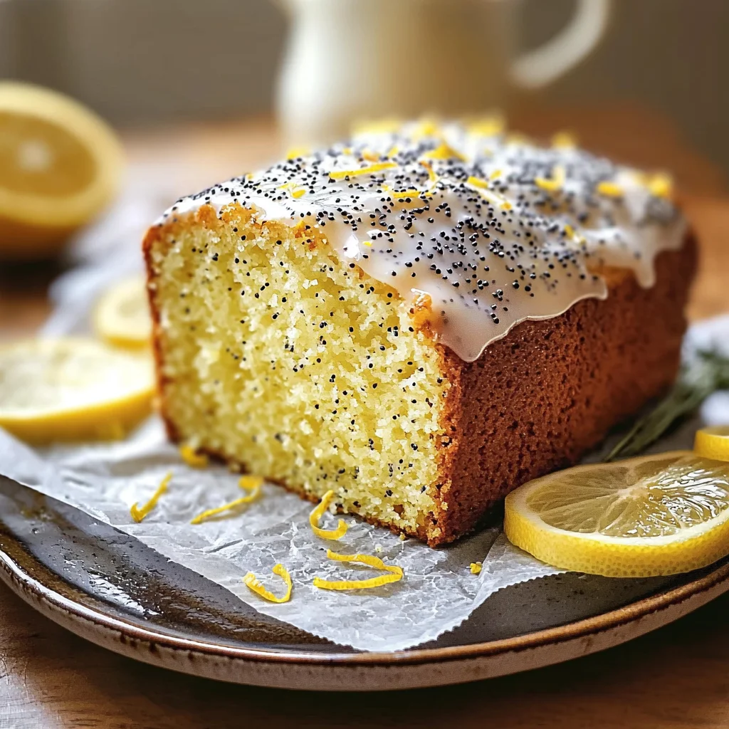 Lemon Poppy Seed Pound Cake