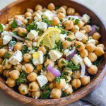 Lemony Chickpea Feta Salad (Gluten Free)
